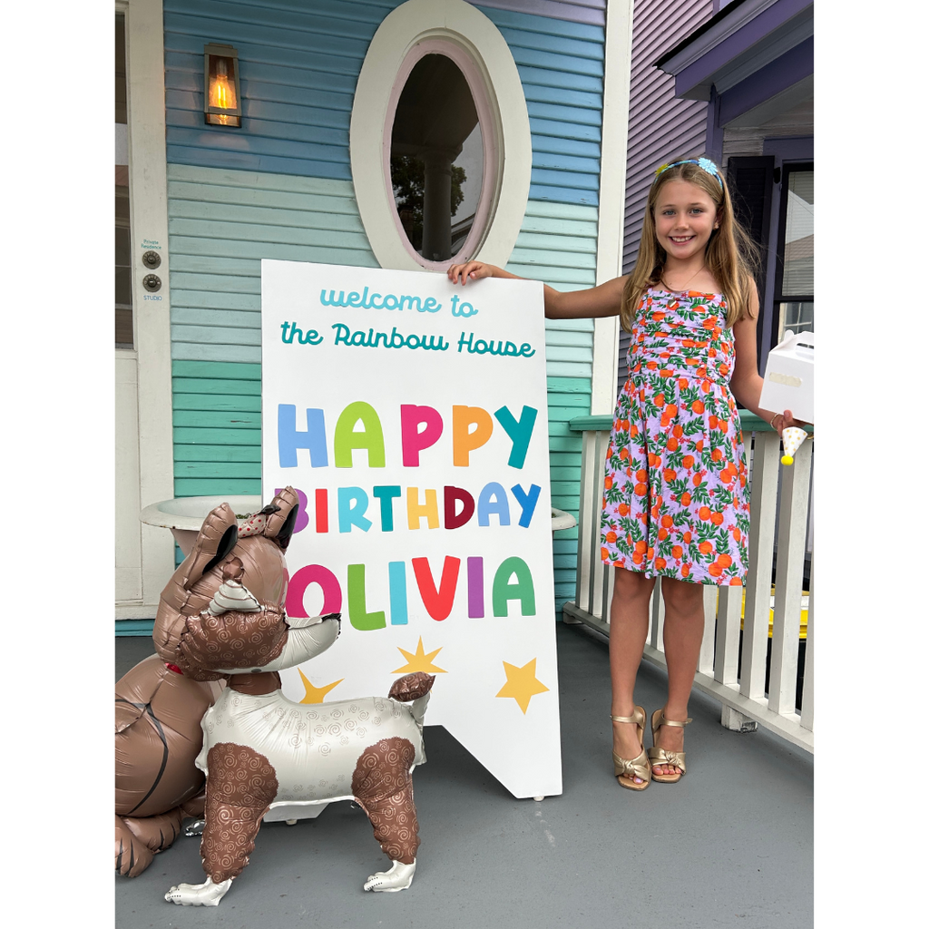 Host A Birthday Party at The Rainbow House with Art Activity + Instruction