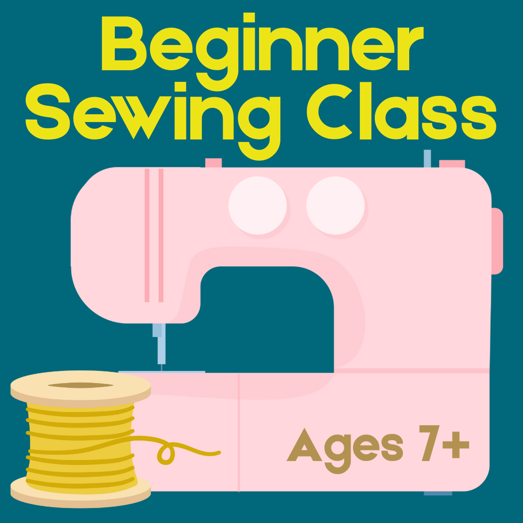 Beginner Sewing Group: 2 class session Wednesdays 9/24 + 10/1 : 4-6pm Ages 7 +