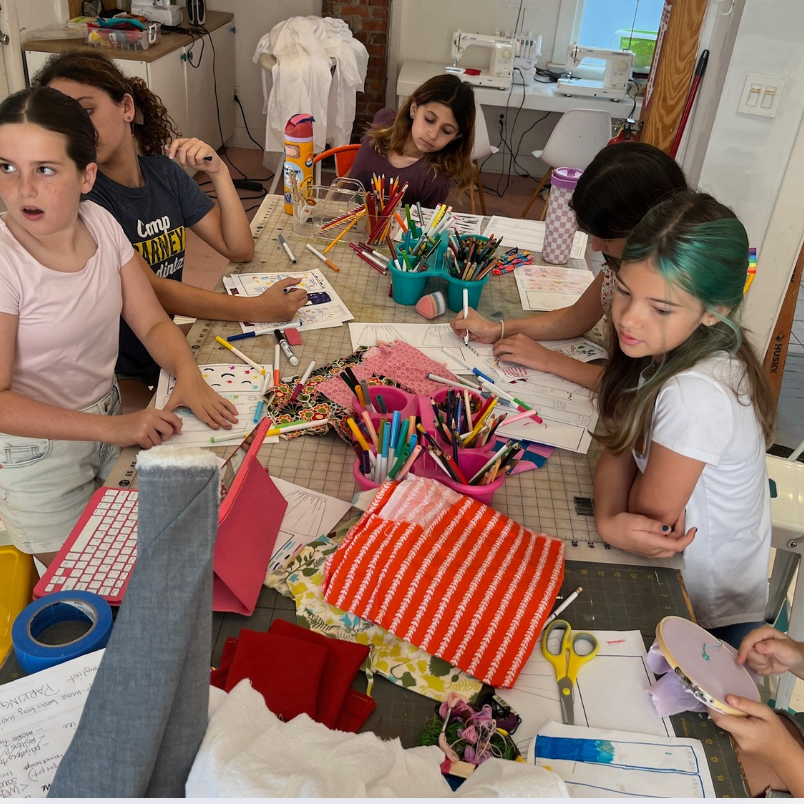 Fashion Sewing Camp: Dying, Sewing Pants + T-Shirt: June 15-19, 2026 Ages 9+