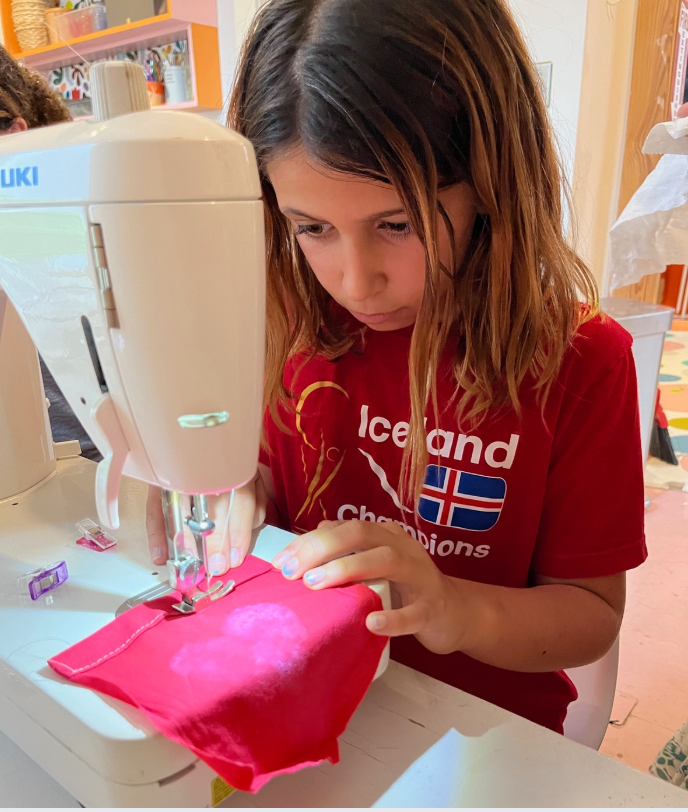 Textiles + Embellishment: July 20-24, 2026 Ages 7+ 9-2pm