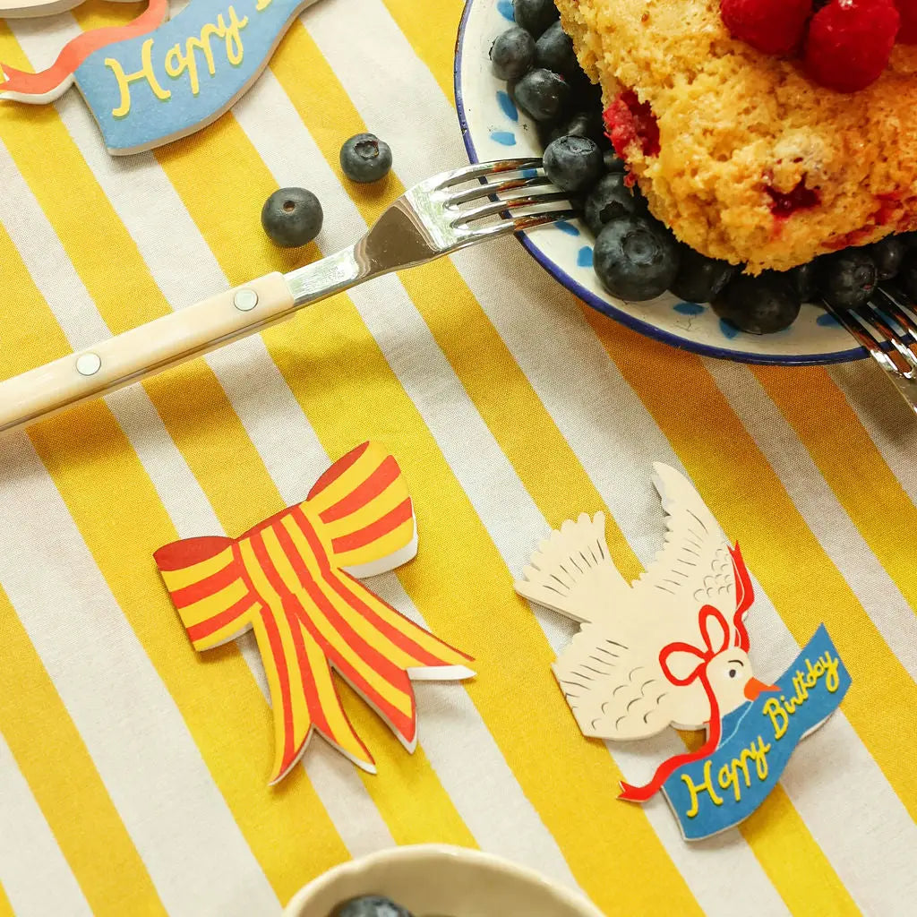 Stripy Bow Mini Cards - Box of 6 IS03