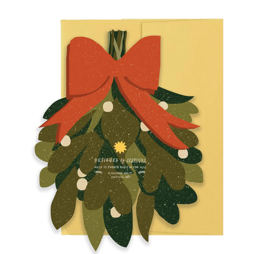 Mistletoe Holiday - Die Cut Card IS08