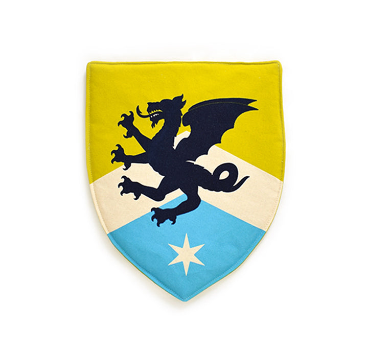 Blue Knight Set Dragon: Helmet, Shield & Cape