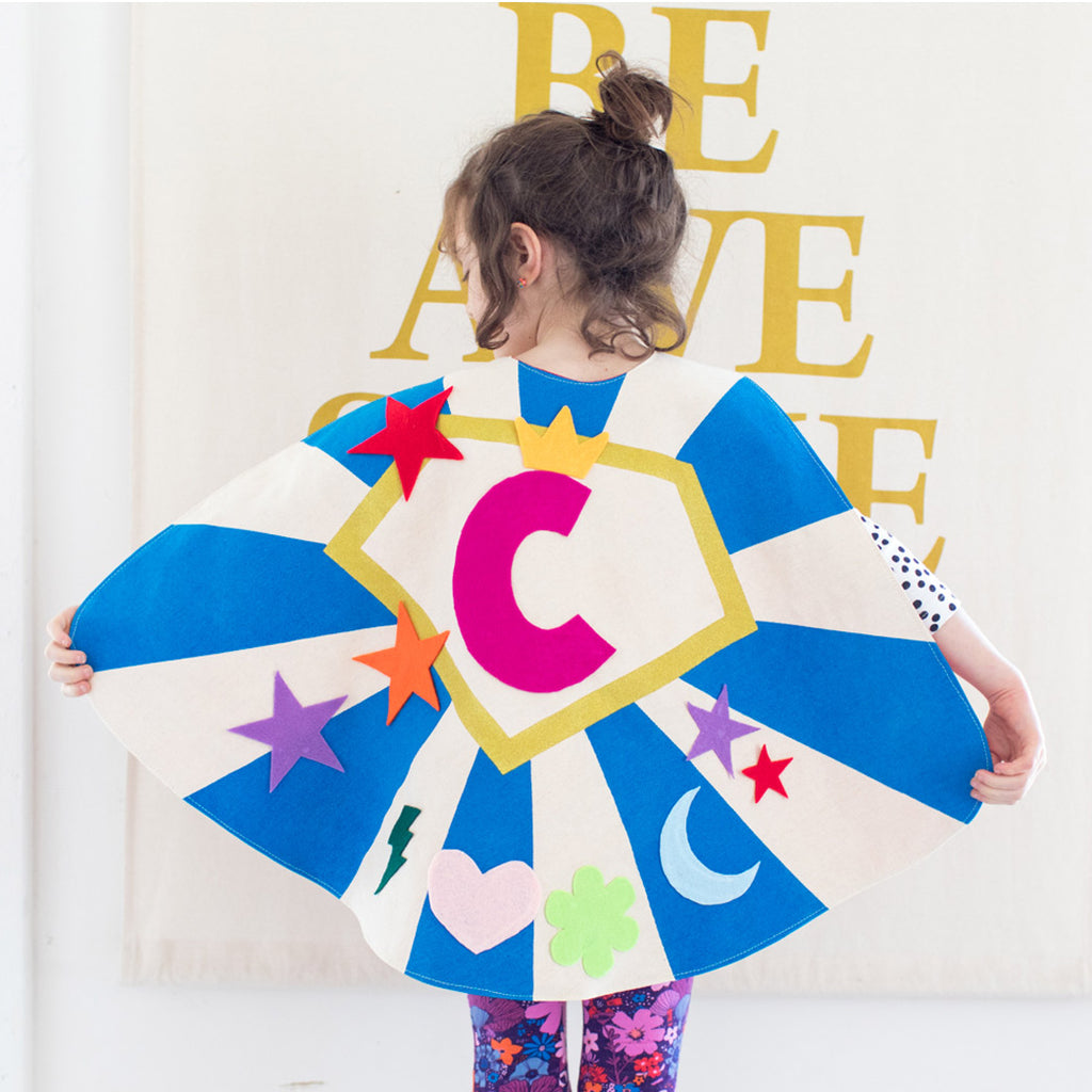NEW! Create A Cape Kit: Custom Design Your Own Quality Superhero Cape: 3 Color Options
