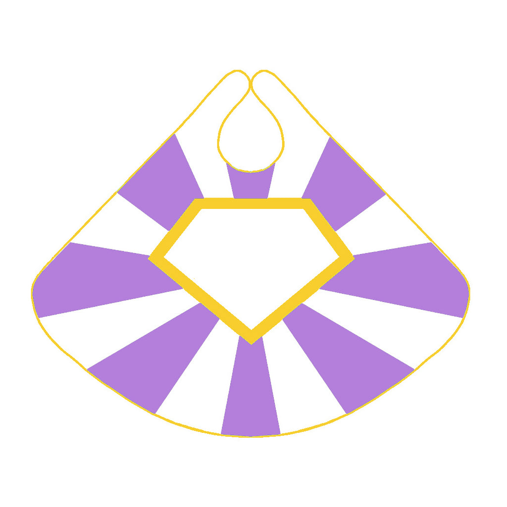 Create a Cape costume kit set, includes felt shapes and initial, choose color, for dress up, playwear by lovelane designs