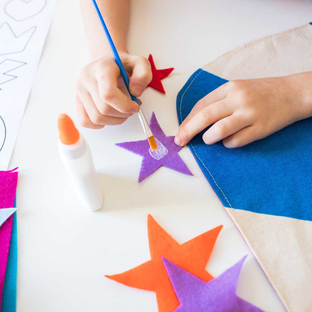 Create a Cape costume kit set, includes felt shapes and initial, choose color, for dress up, playwear by lovelane designs