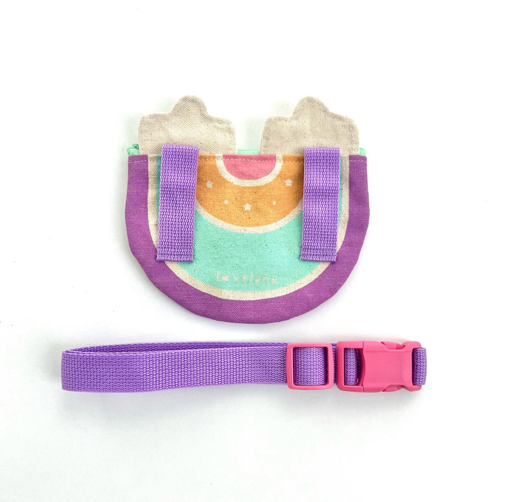 Pastel Rainbow Belt Bag, Novelty Fanny Pack for Kids