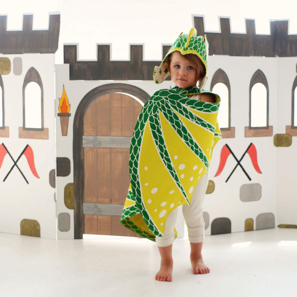 Green Dragon Wing & Hat Set