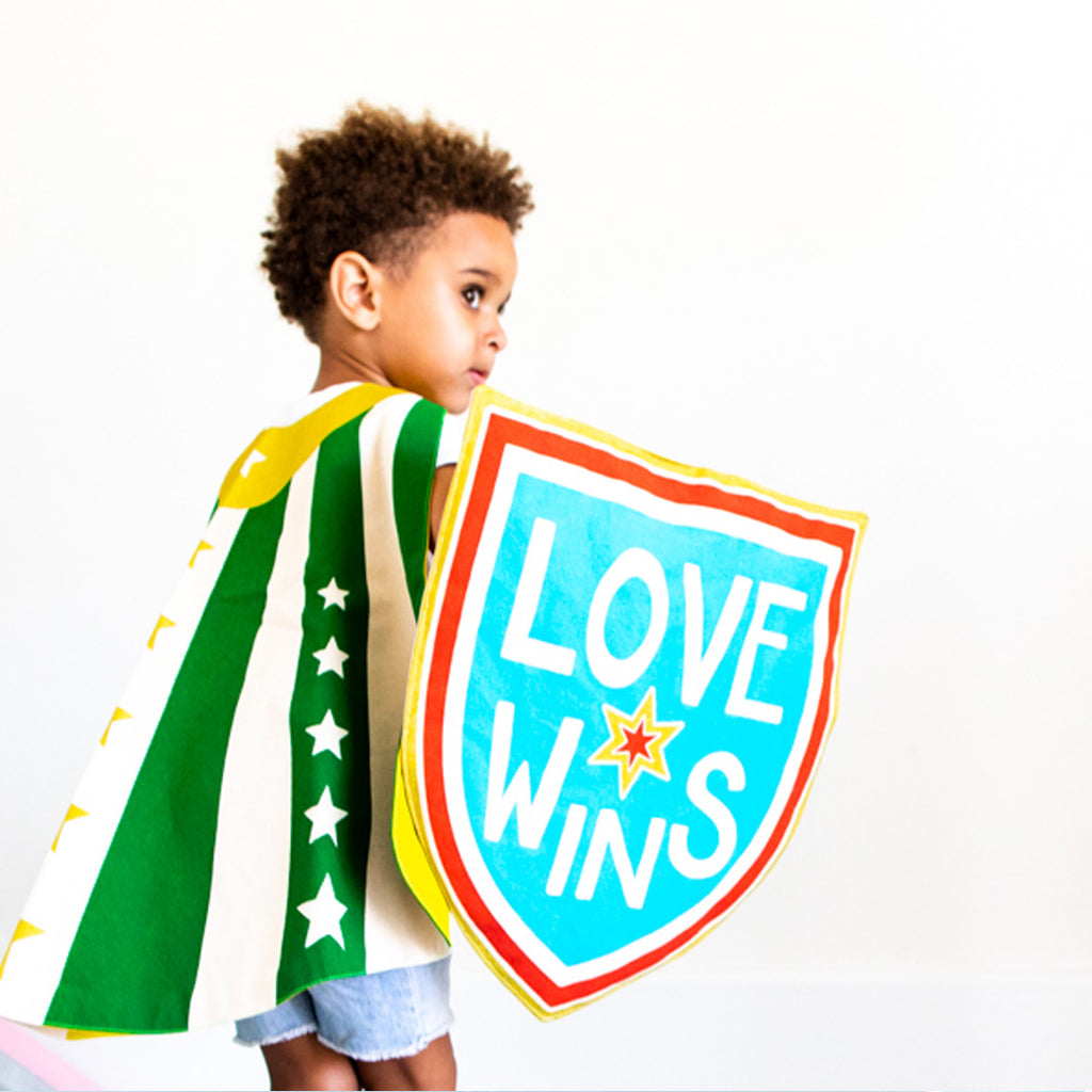 Blue LOVE WINS Shield