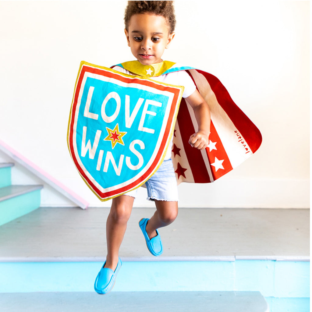 Blue LOVE WINS Shield