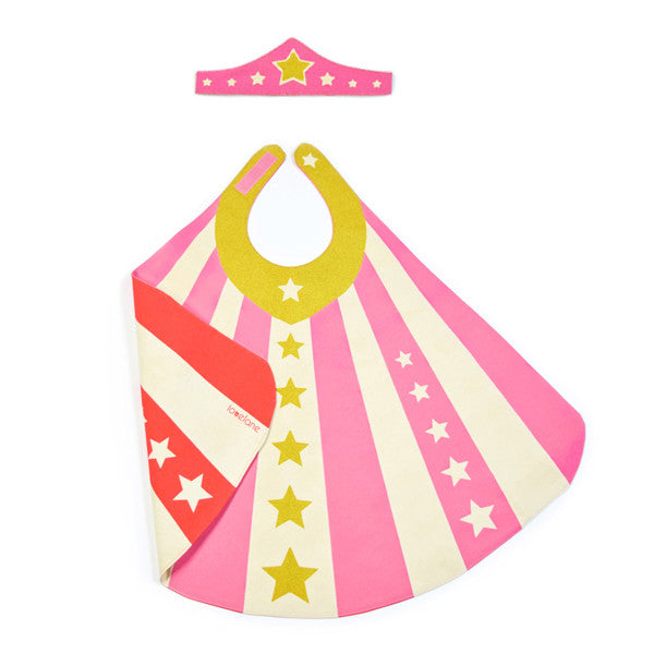 Pink Super Gal, Super Tiara and Cape Set