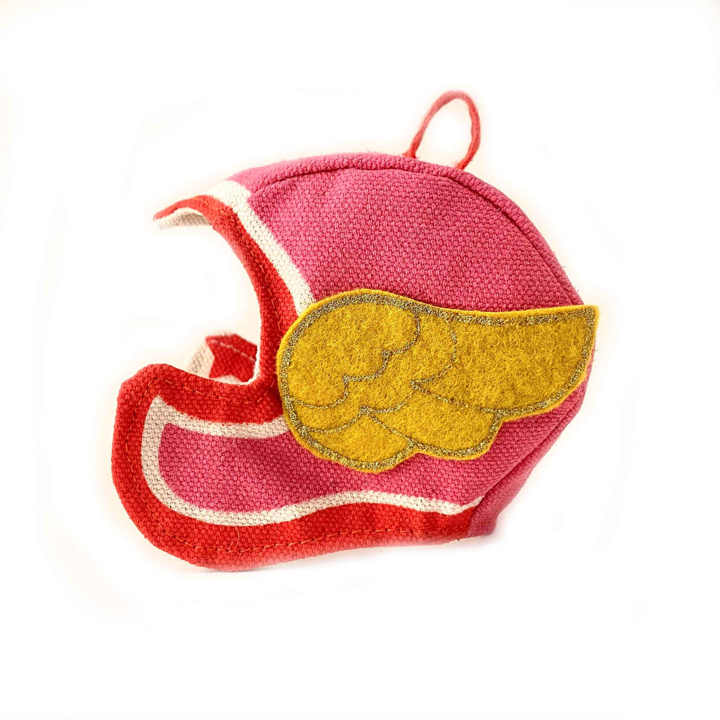 Pink Superhero Hat Ornament