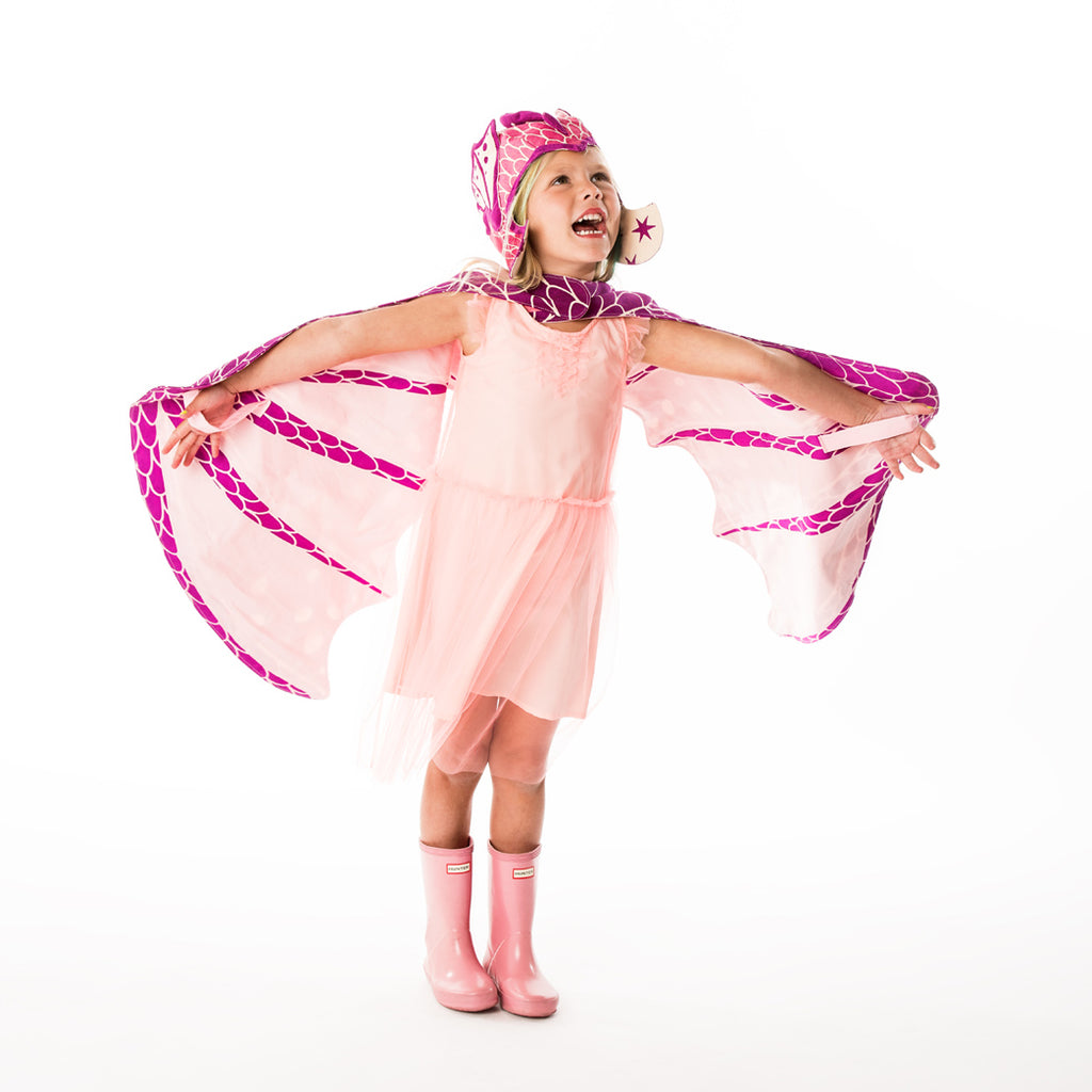 Pink Dragon Wing & Hat Set