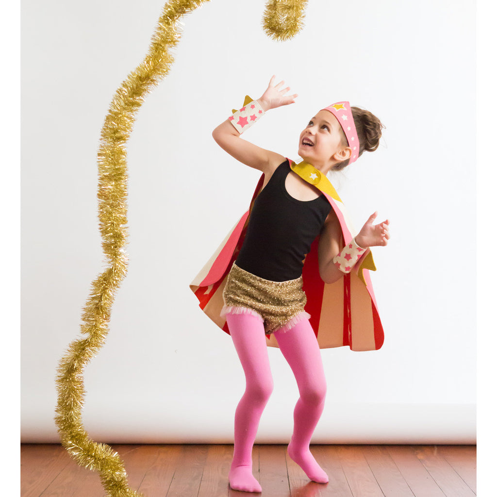 Pink Super Gal, Super Tiara and Cape Set