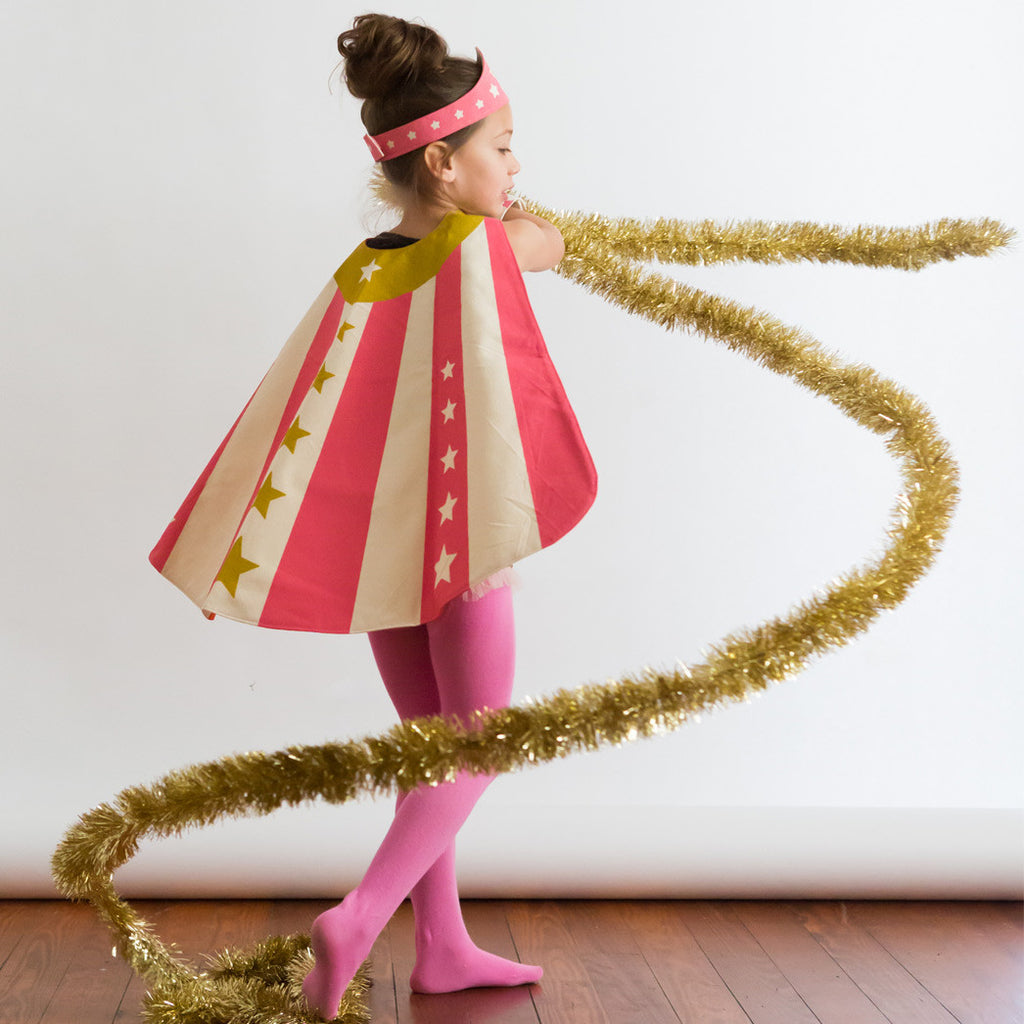Pink Super Gal, Super Tiara and Cape Set