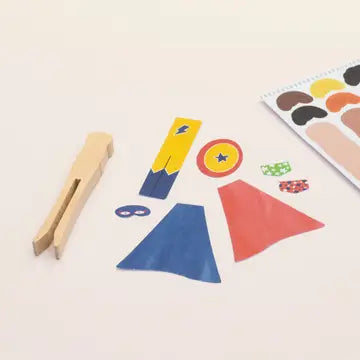 Make Your Own Superhero Peg Doll  CI05