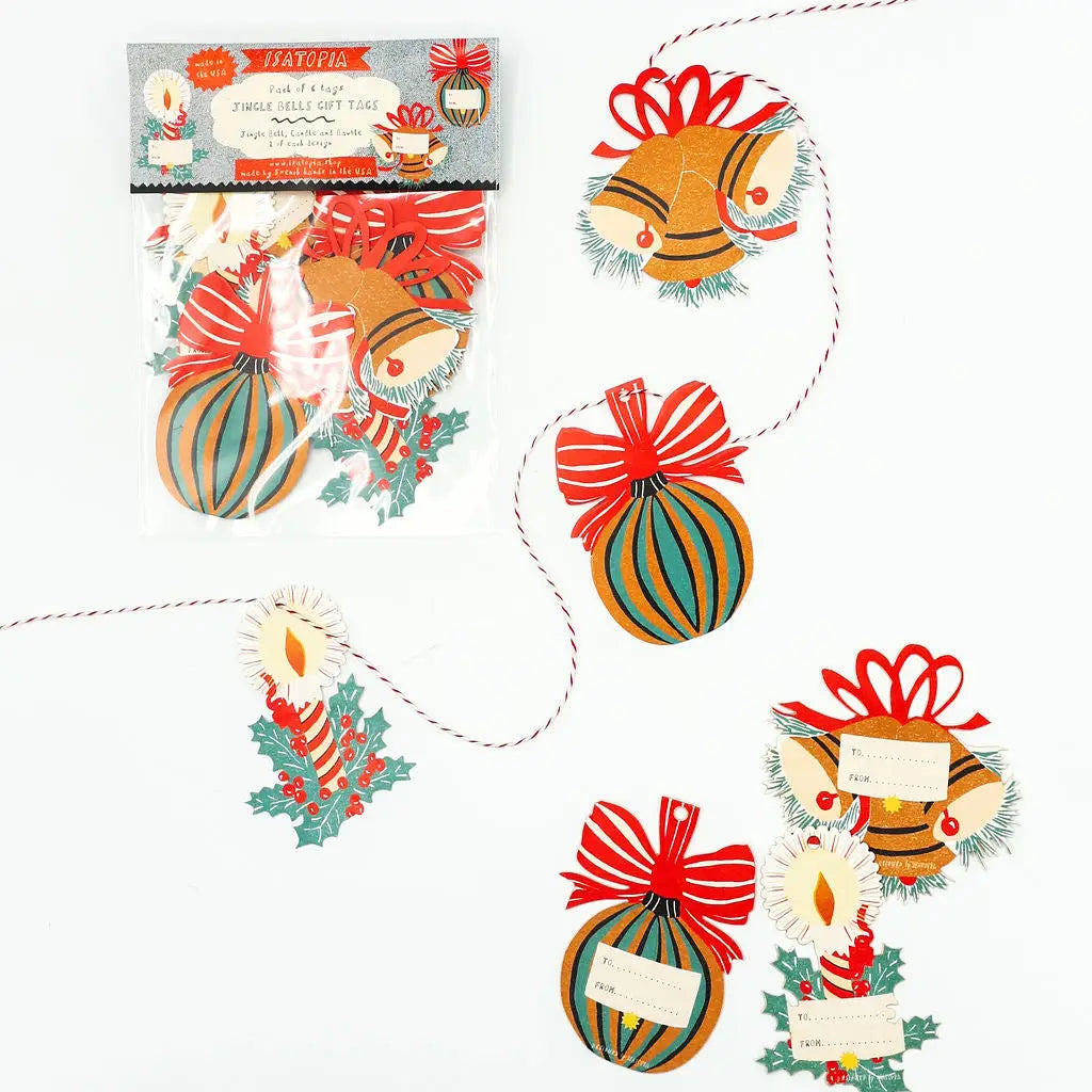 Jingle Bells - Gift Tags Pack of 6    IS04