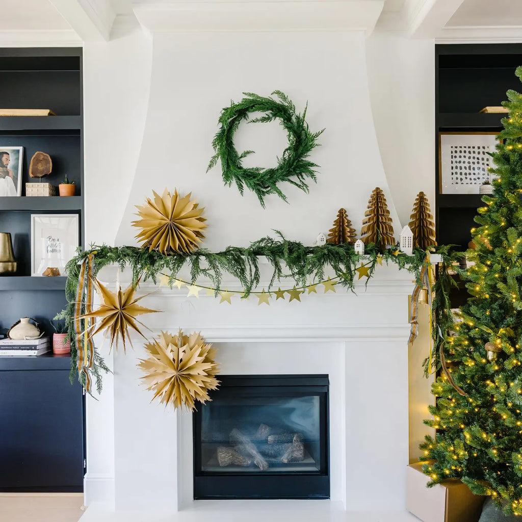 MI02 Christmas Memories Metal Stars Banner