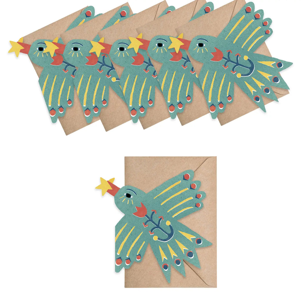 Messenger Bird Mini Cards - Box of 6    IS02